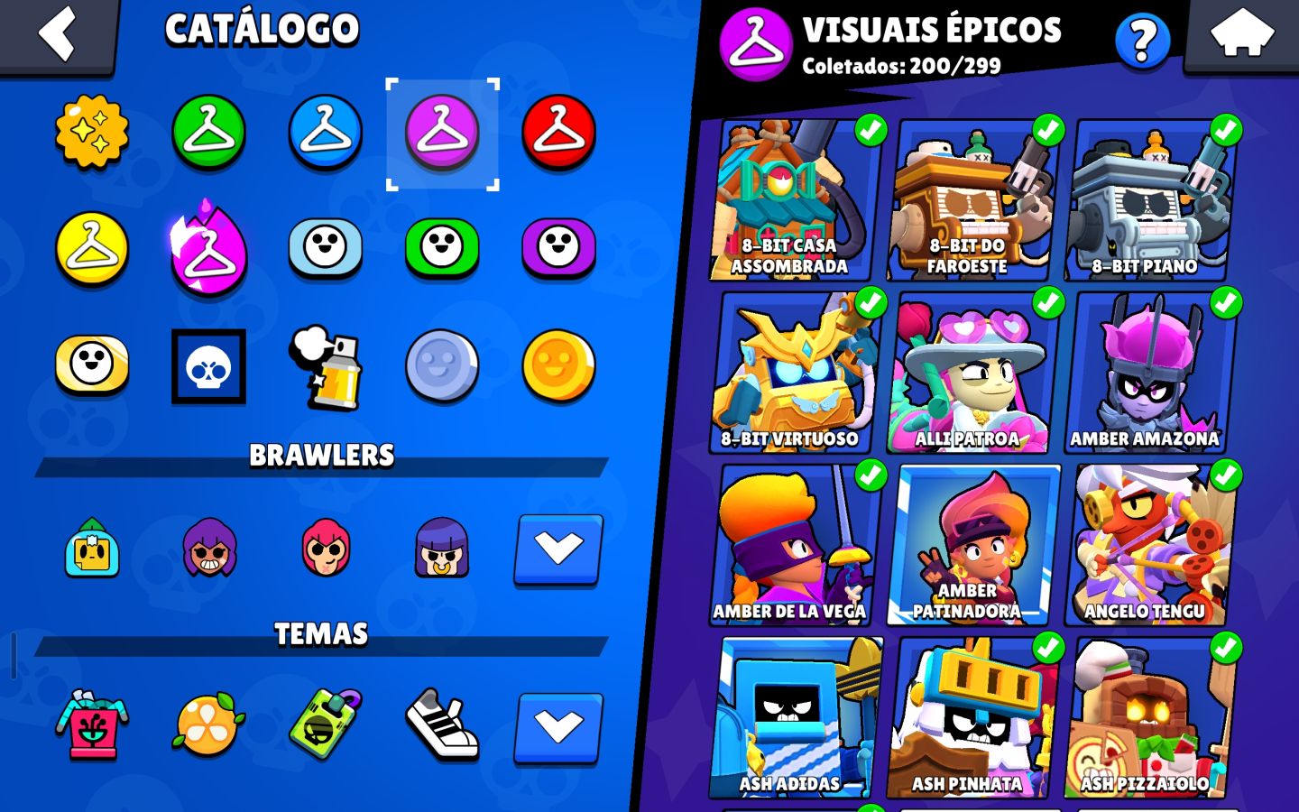 Conta full brawl stars, 6 mestres, +100k troféu, 5 skin ouro, shelly estelar