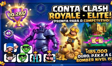 CONTA CLASH ROYALE 11K TROFÉUS, 8 ANOS DE JOGO!!