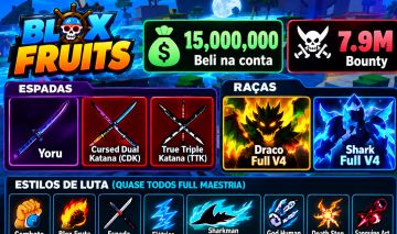 CONTA DE BLOX FRUITS FULL COM: YORU, CDK, DRACO FULL V4, FRUTAS MITICAS E ETC...