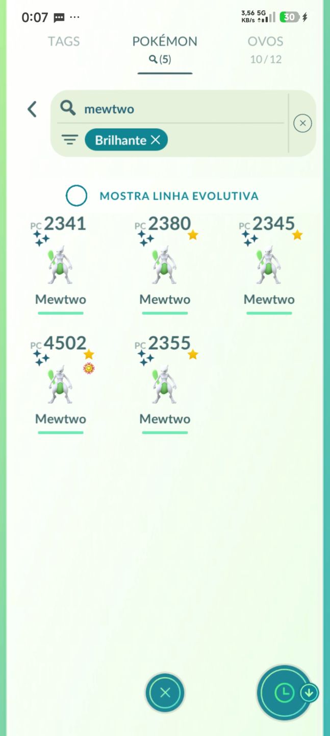 Mewtwo brilhante
