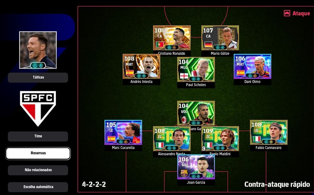 CONTA EFOOTBALL ELITE | FORÇA 3286 | CR7 DA COPA BT | XABI ALONSO 88 |+20 ÉPICOS