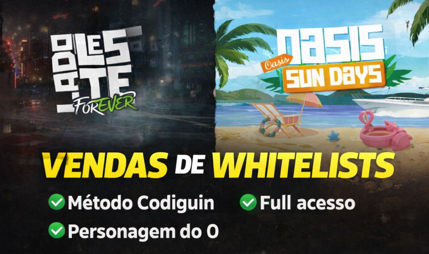 WL Oasis e Lado Leste - Cidades De RP! (ENTREGA AUTOMATICA)