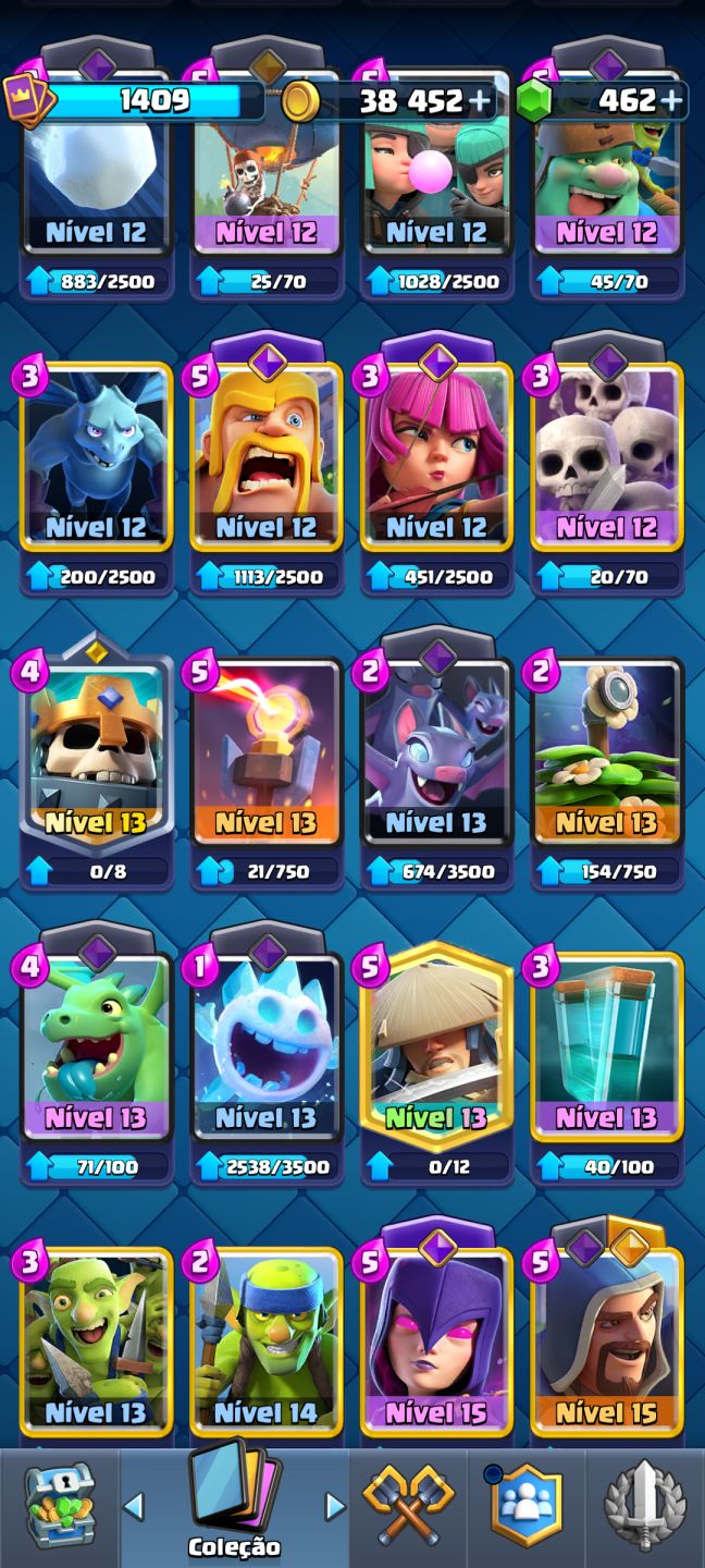 Conta 8 anos crash royale