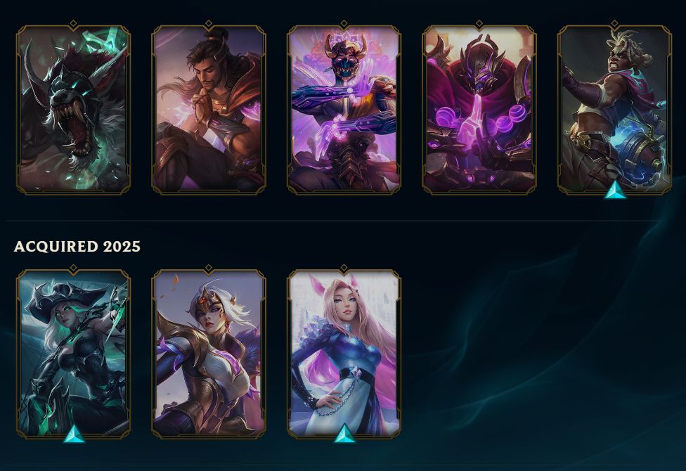 Conta mestre 1k+ pdl 62% WR || sem rico de ban || muitas skins + 20 baús