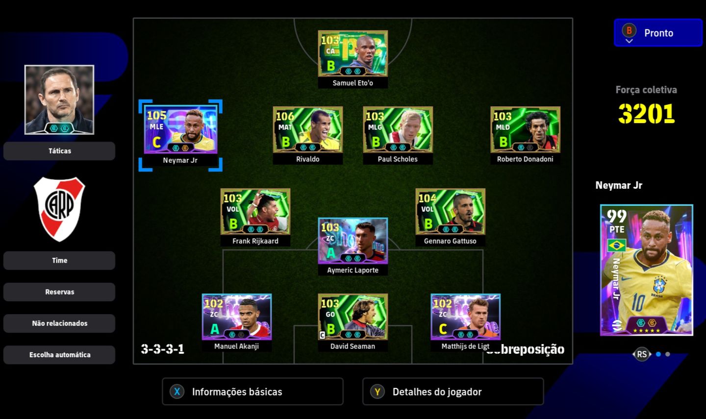 Conta Efootbal com melhores lendas metas do Game C-Prime-4 (steam)