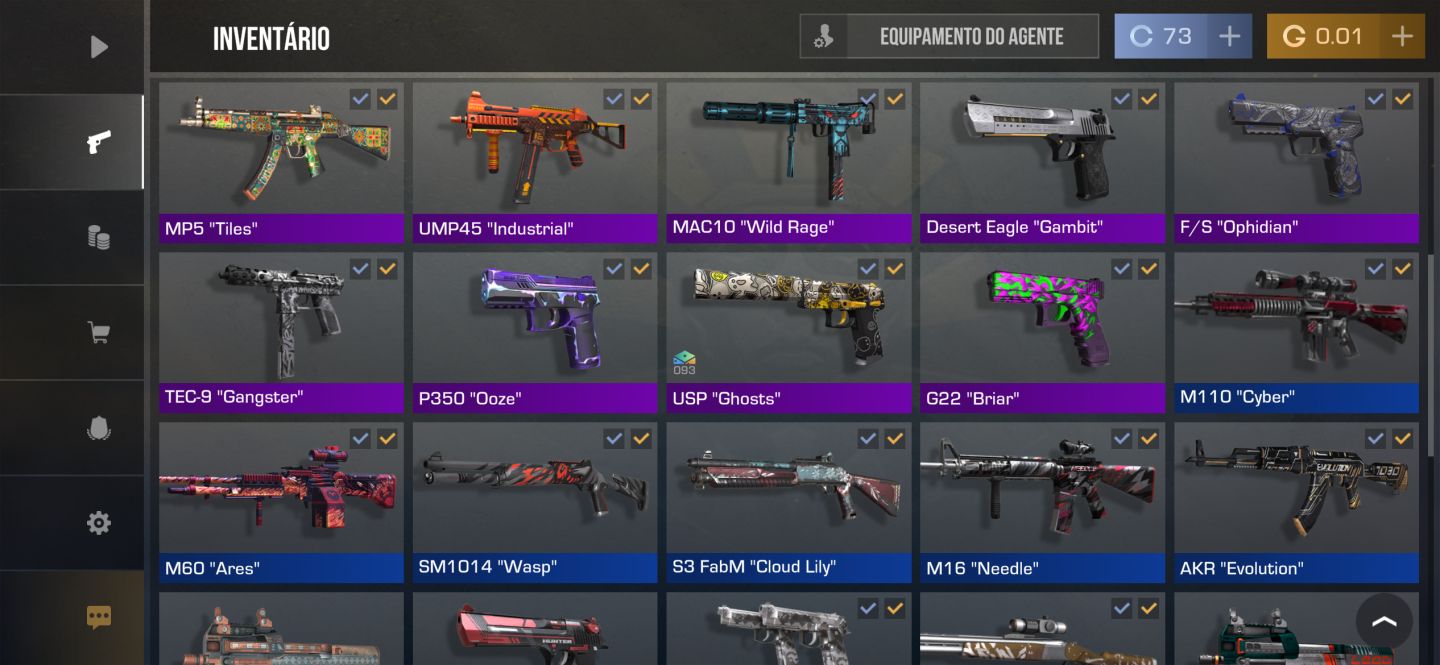 CONTA STANDOFF 2 FAÇA + SKINS