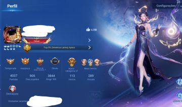 Vendendo conta do (Honor of kings) Nobreza (V) 7/ 289 Skins