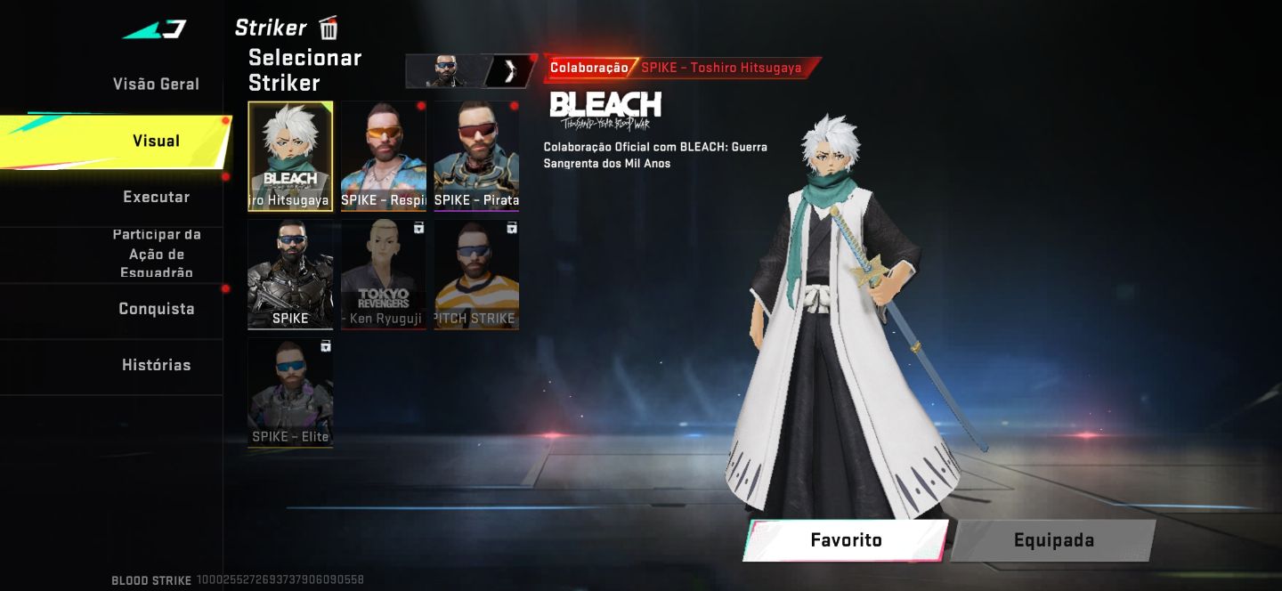 Conta Blood Strike . Muitas skins ultra, lendárias e colab. Com cartão renome.