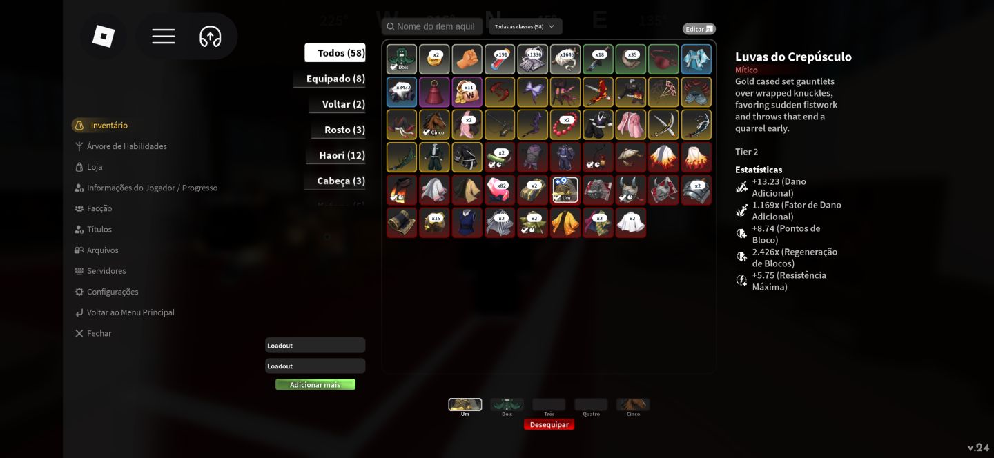 Conta de Project Slayer 2 Com Luva tier 2