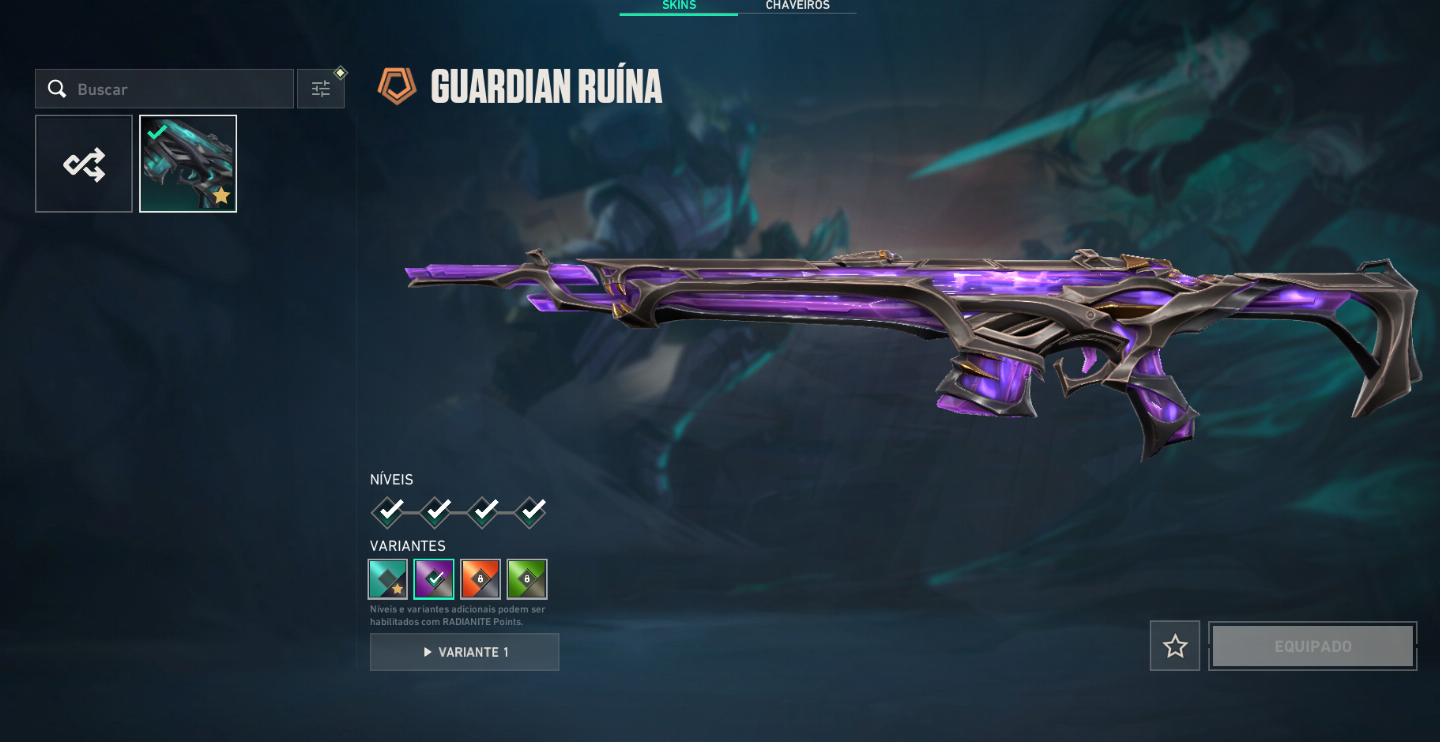 Conta valorant com skins de loja para quase todas as armas, ascendente.