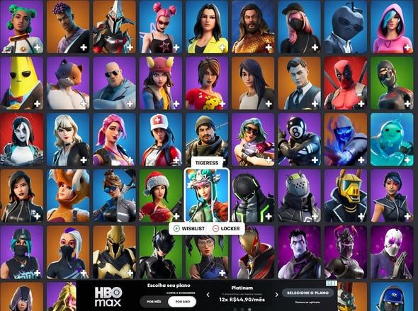 CONTA FORNITE RARA +150 SKINS (SKIN GLOW + KRATOS PICKAXE)