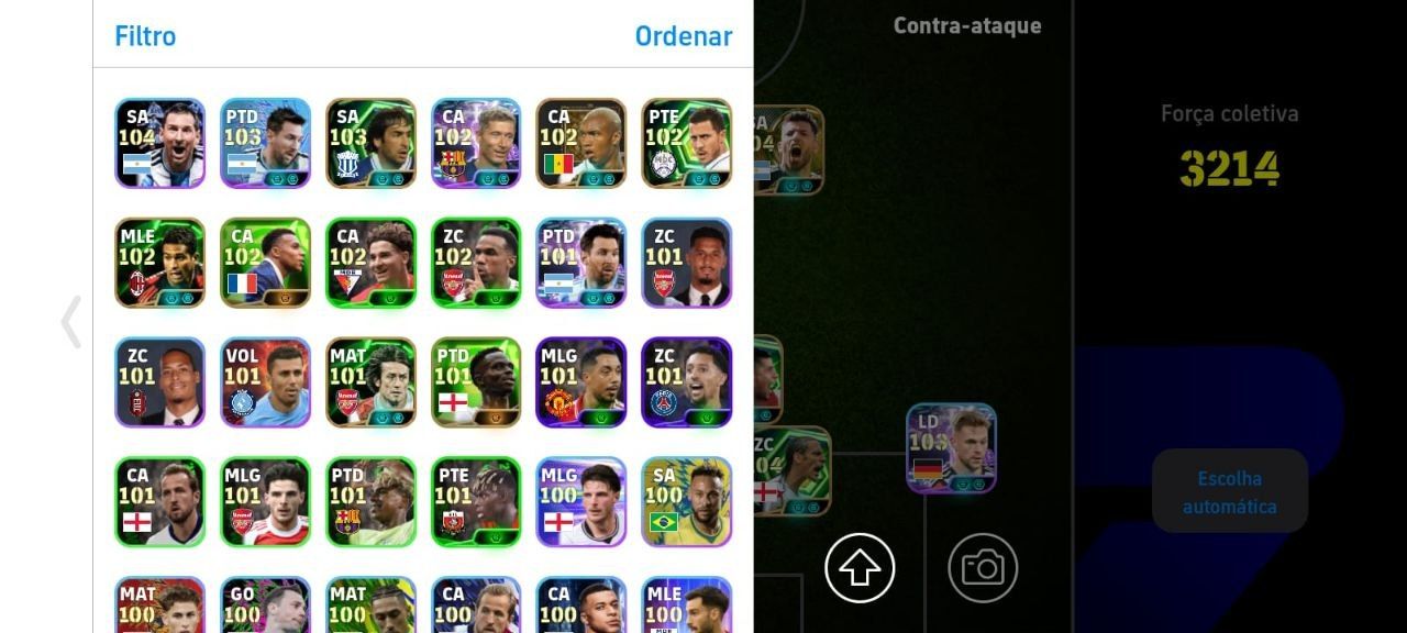 CONTA EFOOTBALL RARA! MESSI 110 + MUSIALA + FERRAN TORRES BUGADO E++++!