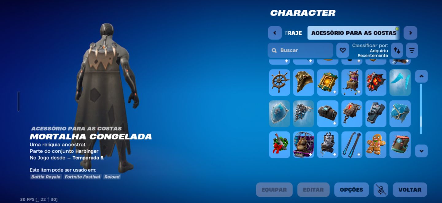 Conta og com a temporada 4,5,6,7,2 full com mais de 100 skins