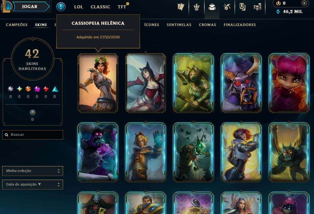 [Entrega Automática] Lol Ferro, 46K Ea, Level 30, Upada na Mão, 100% Segura!