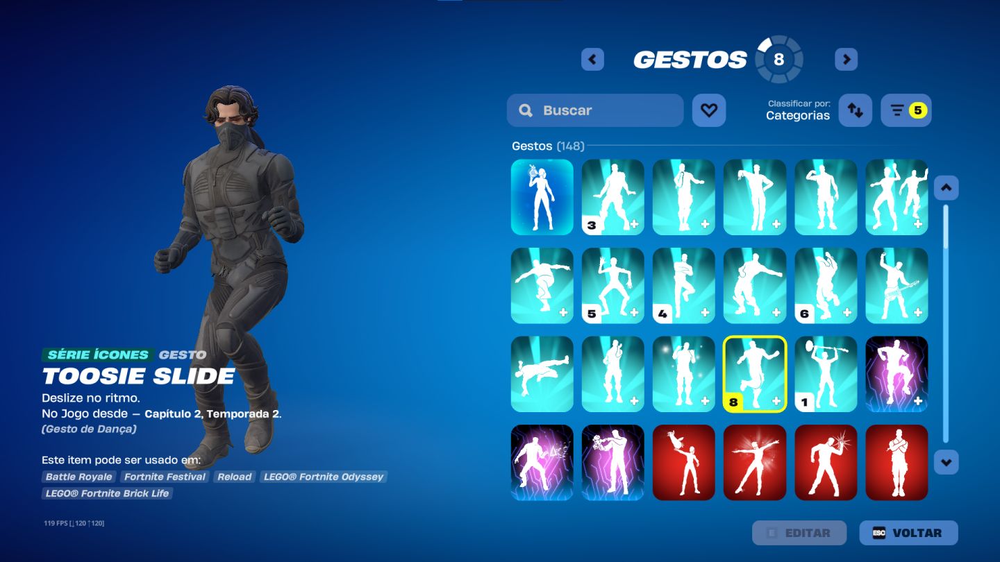Conta de fortnite tryhard com 281 skins