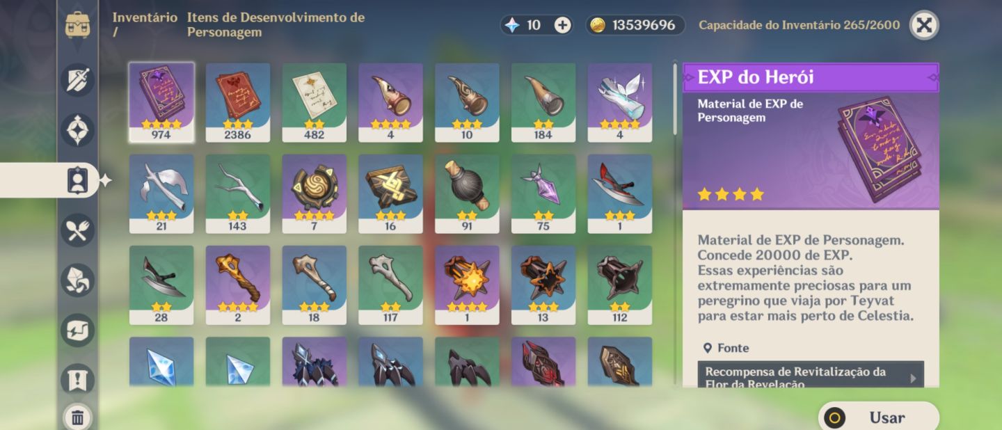 Arlecchino+Arma assinatura+ LynetteC5+FreminetC6+XianglingC3