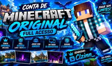 MINECRAFT ORIGINAL FULL ACESSO (SEGURO 100%) JAVA E BEDROCK