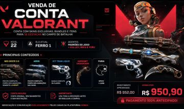 CONTA VALORANT NEO OESTE 2.0 + AERIS + VCT TEAM LIQUID