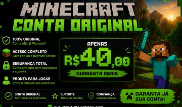 Conta Minecraft Full acesso