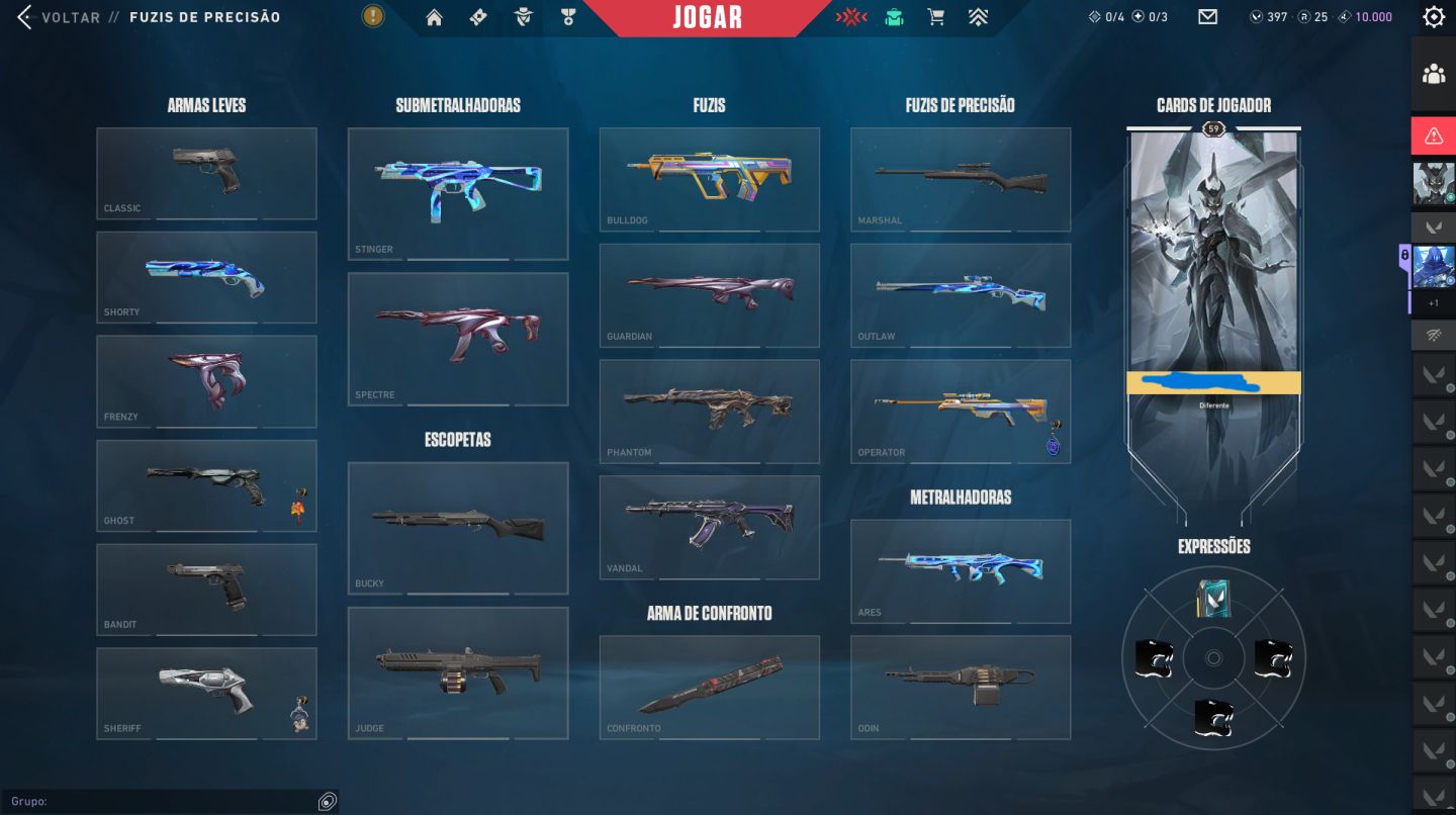 CONTA VALORANT PERMANENTE | SKINS DE ARMAS + FACAS