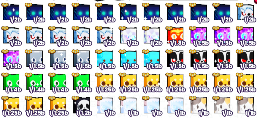 Pets go huges a venda (os que nao tem preço a negocia no chat)