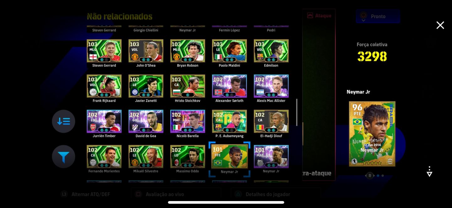 Conta no Efootbal full meta.