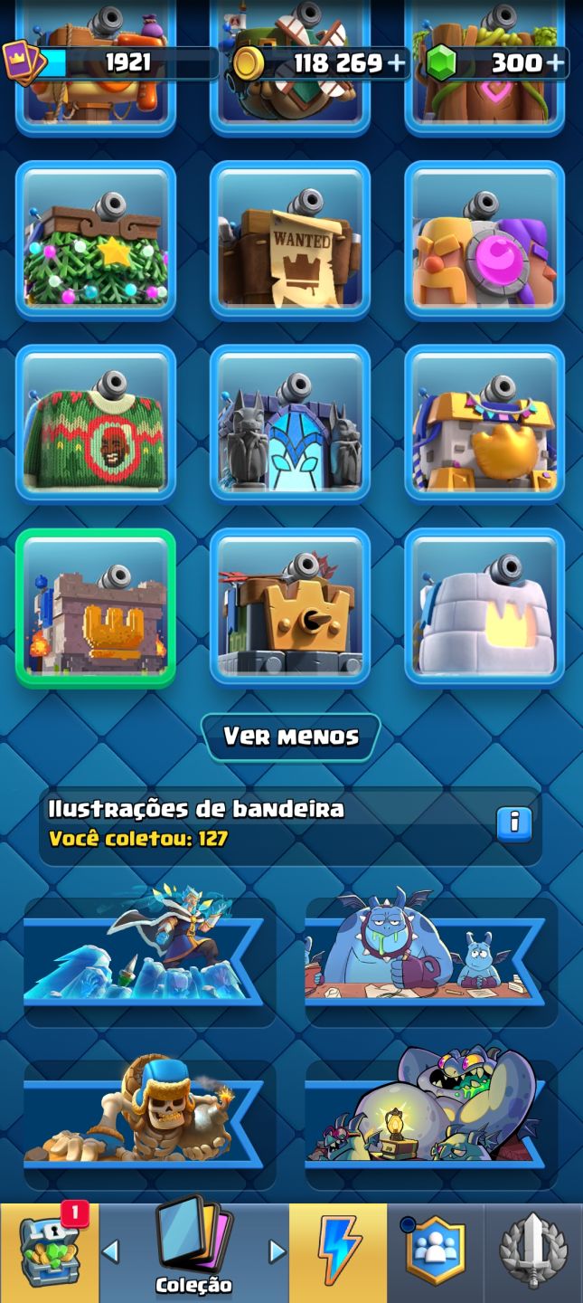 Conta de Clash Royale, arena sazonal 1 (penúltima arena) + brinde conta de Brawl