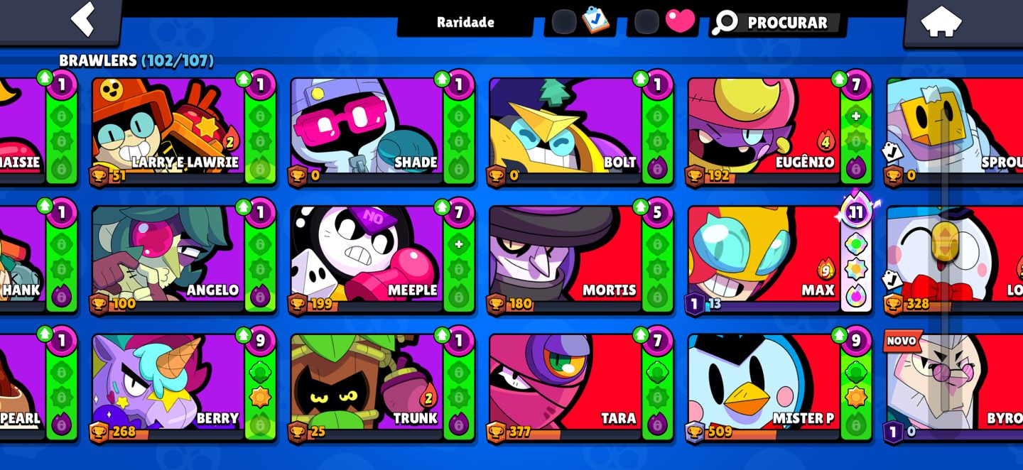 Conta de Brawl Stars 40k de troféus muito boa!! Preço a negociar