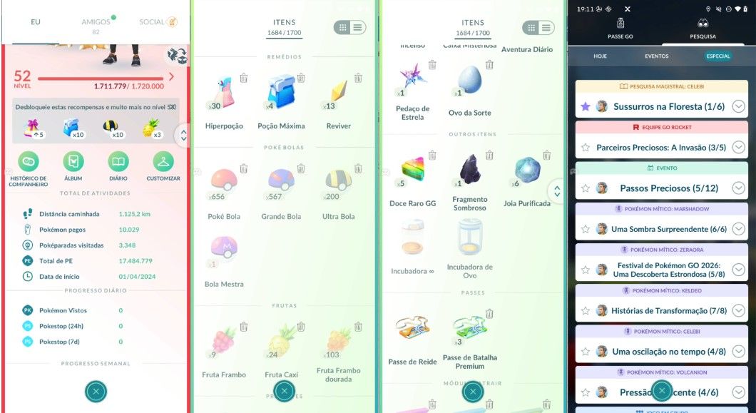 CONTA POKEMON GO LEVEL 52 | 103 LENDARIO | 120 BRILHANTE | RAYQUAZA SHINY IV100