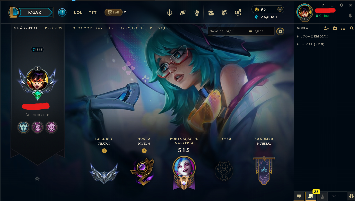 Conta League of Legends [PRATA] - [todos os campeos] - LUX elementalista