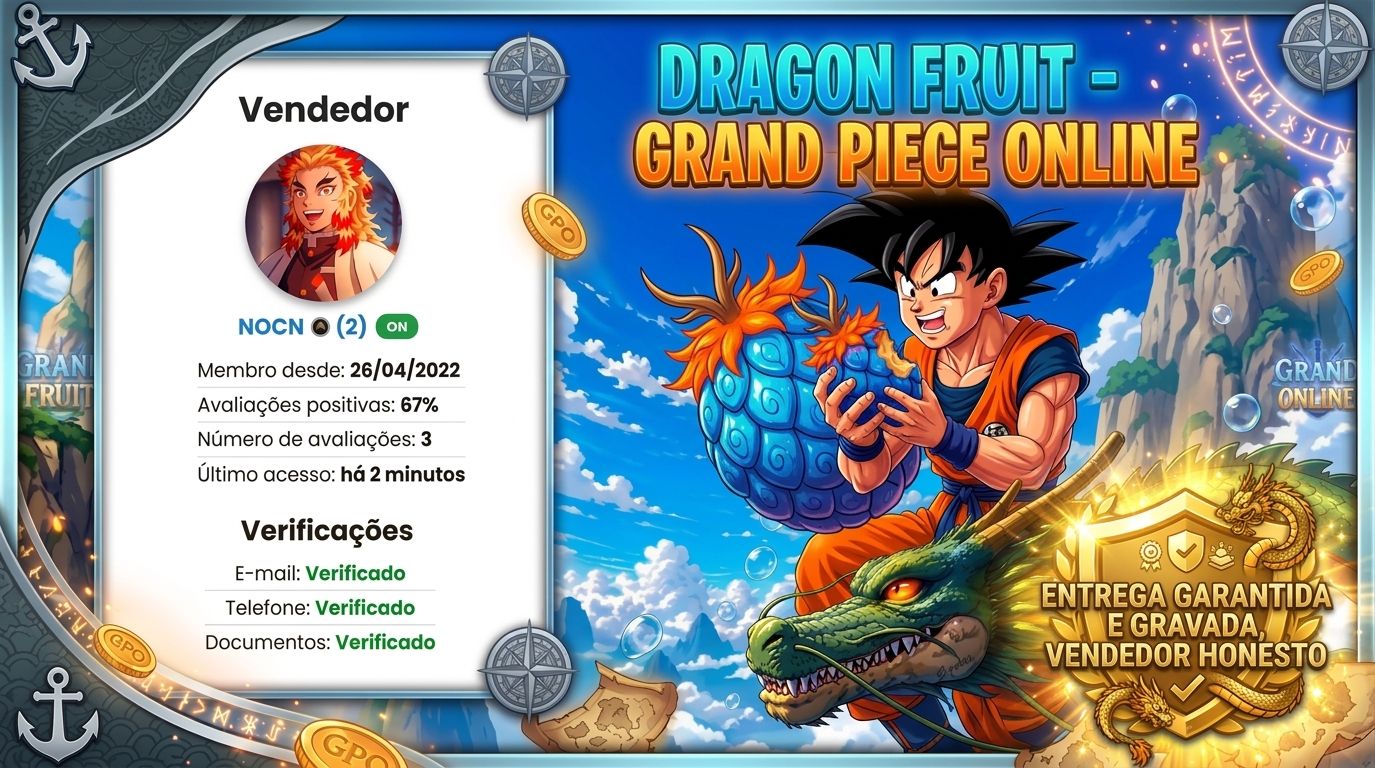 GPO Grand Piece Online -Dragon fruit No Grande Piece Online - Fruta Dragão