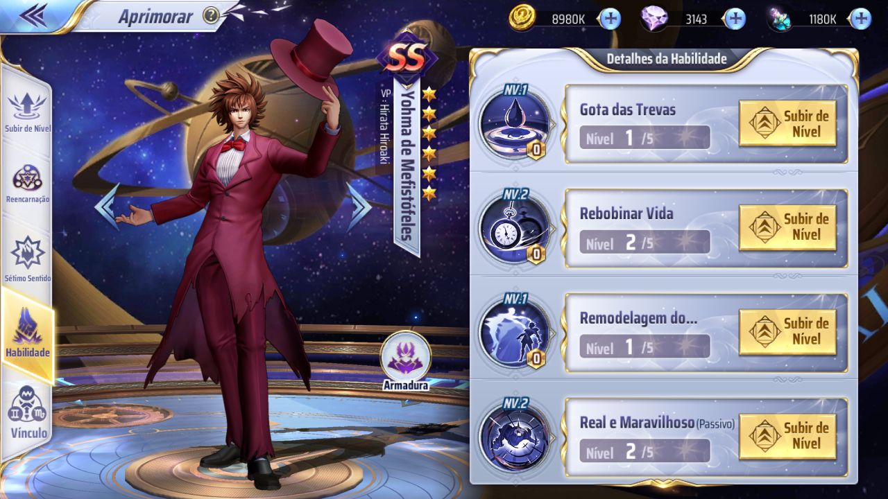 A150 - Conta boa pra pvp e para pve, varios personagens incluindo yohma
