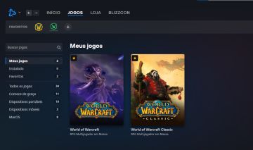 Conta Blizard com Word of War Craft