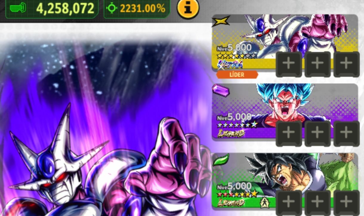 DRAGON BALL LEGENDS! COOLER UL+LR GOKU SSBK 14+LR BROLY 10+LFS ESTRELADOS+ZENKAI