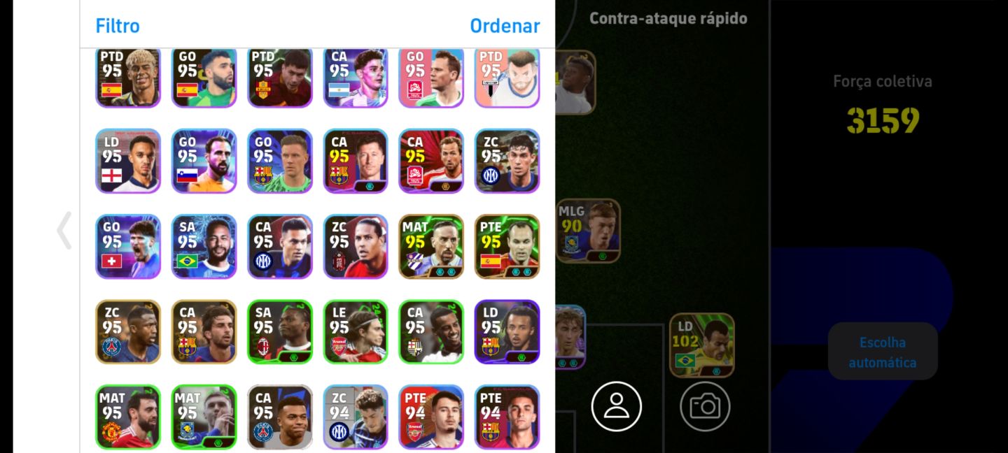 Conta efootball top, antiga boa pra amassar seus amigos com várias lendas