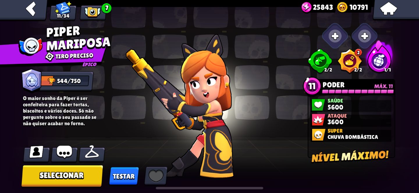 CONTA DE BRAWL STARS COM MESTRE A VENDA