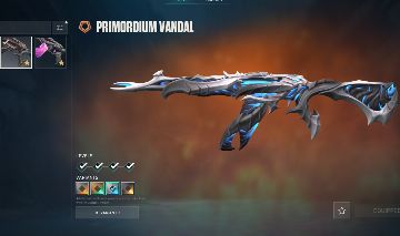 CONTA VALORANT VANDAL PRIMORDIUM, PHANTOM SERPENTALICA, OPERATOR LUGUBRE