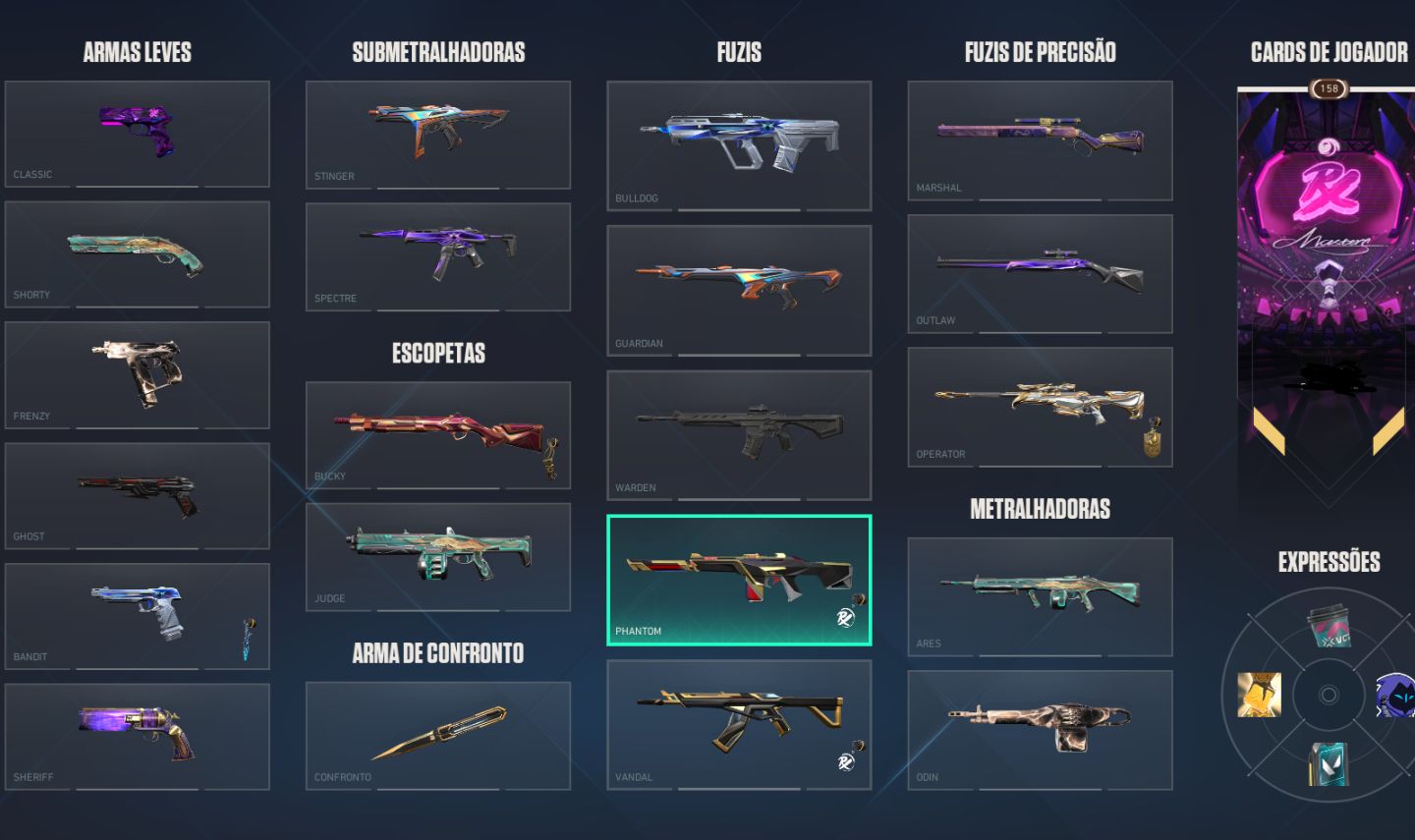 Conta valorant com skins Champions 2022