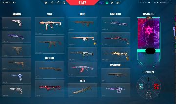 CONTA VALORANT/ VANDAL GAIA, ORIGIN/ FACA XENO HUNTER/ SHERIFF ION/OUTRAS SKINS