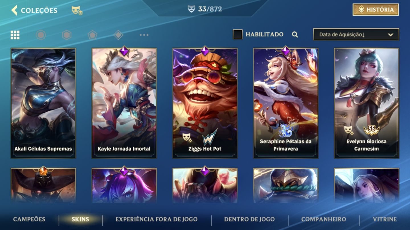 Conta Wild Rift Skins Fadinhas com um Passe