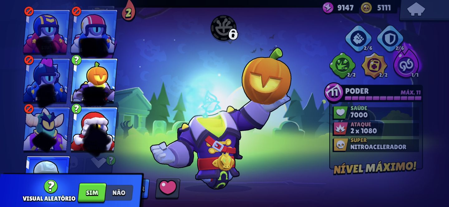 Conta Brawl Stars Og com muitas Skins raras brawlers upados e cosméticos