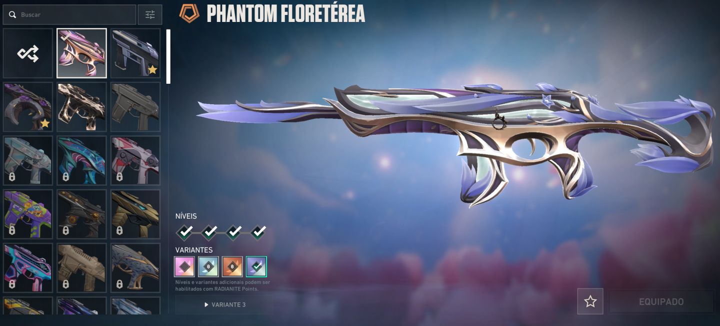 CONTA VALORANT COM SKINS DE VANDAL E PHANTON