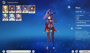CONTA GENSHIN IMPACT AR 5 COM A MONA