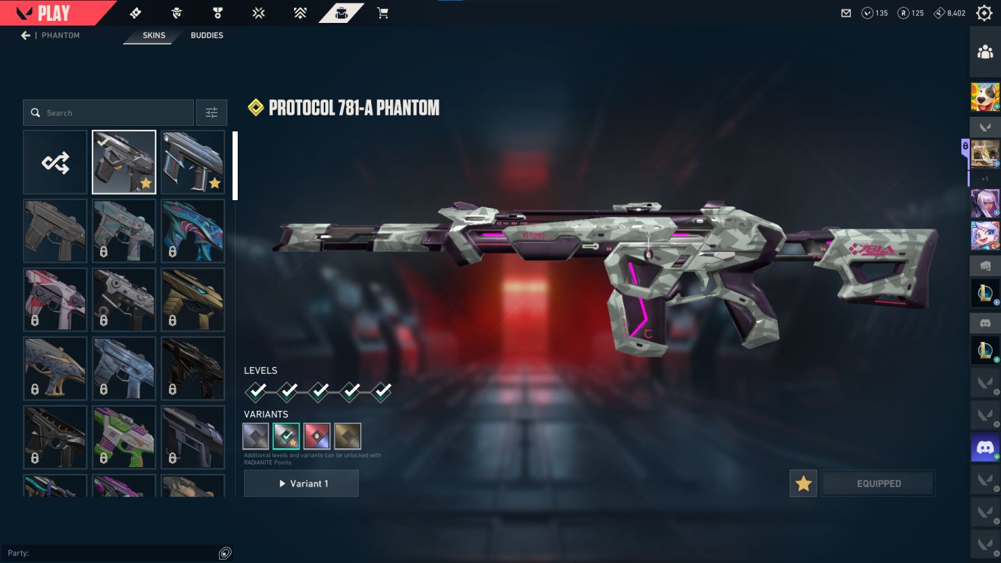 Conta valorant diamante + 1 skin de faca + 2 Phantom + 2 Vandal full acesso!!!