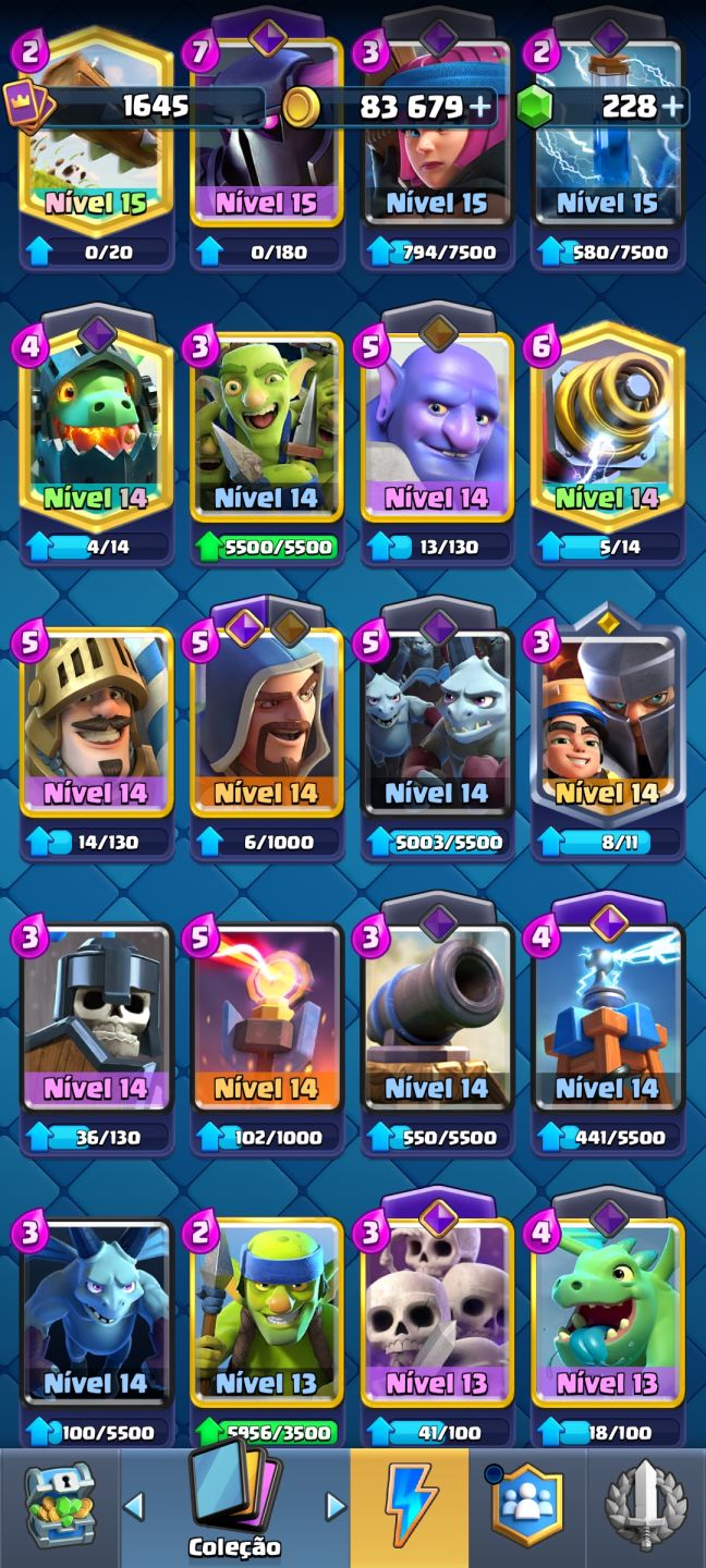 Conta Clash Royale Arena 28