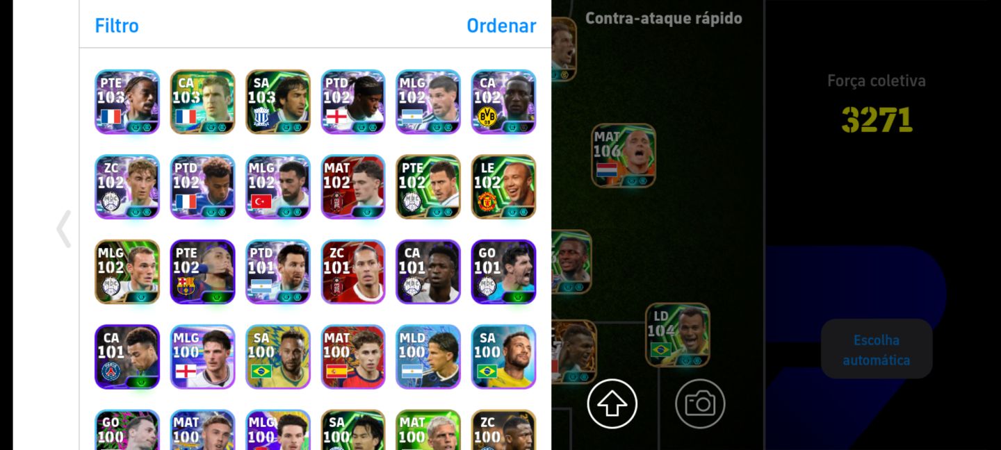 CONTA DE EFOOTBALL COM DEL PIERO 108+CRIS + 108 + ENTRE OUTROS JOGADORES
