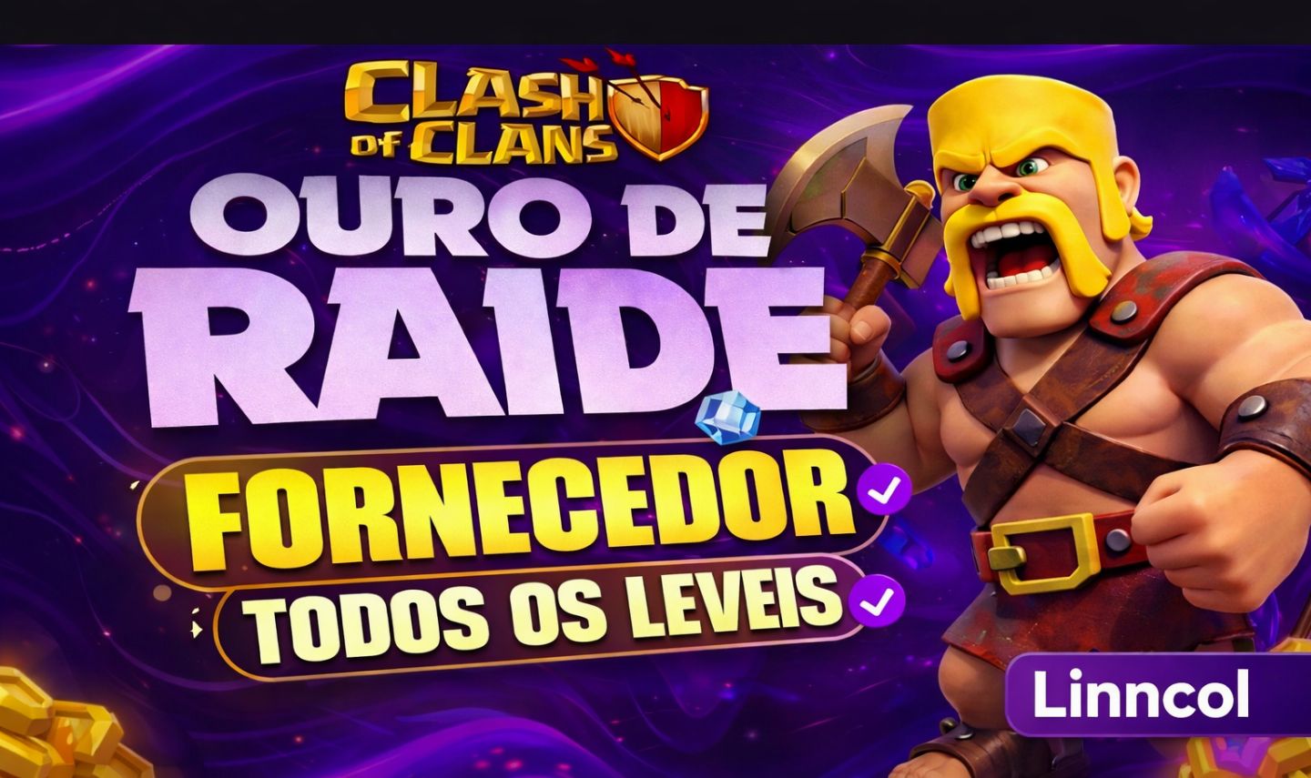 Super promoções Serviços de Raid do Clash of clans.