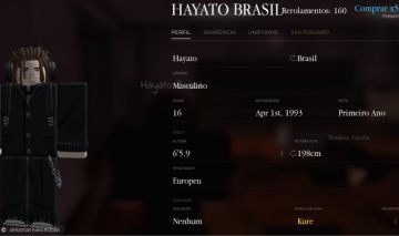 (PRECINHO) Conta Gakuran com Kure, 198 de altura, Europeu | +160 spins