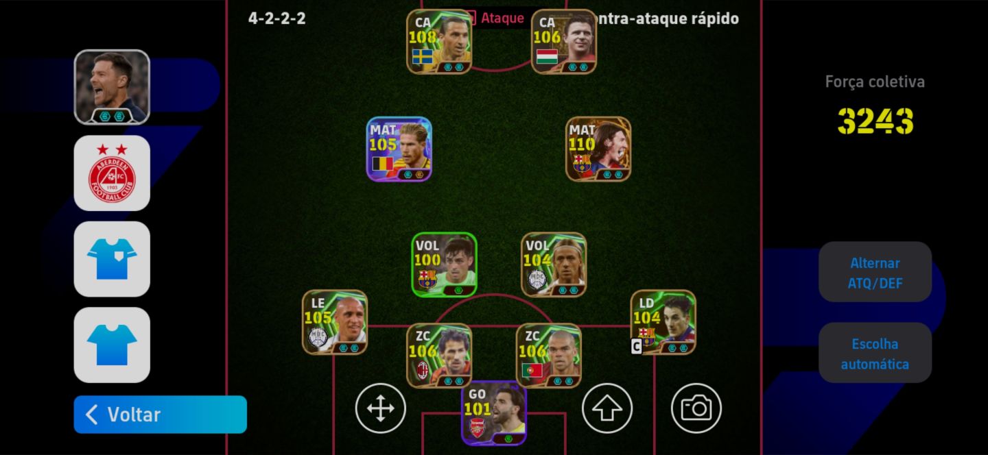 Conta de Efootball completa com Messi 110