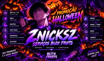 SERVIÇOS BLOX FRUITS | PROMOÇÃO HALLOWEEN | RAÇAS V4 | ARMAS | ESPADAS | FARM